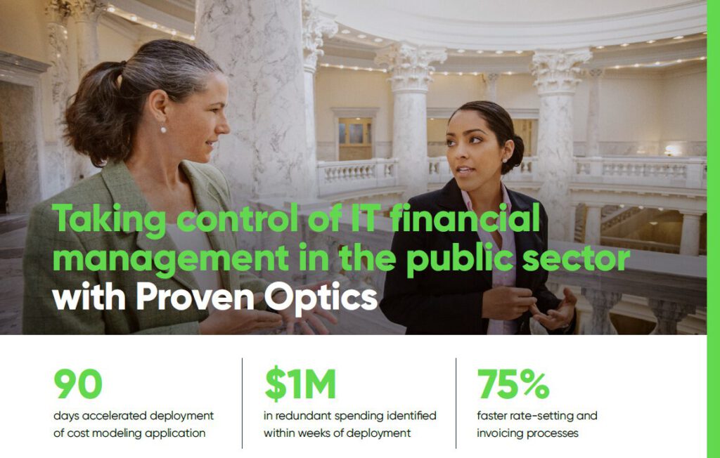 Taking control of IT financial management in the public sector with Proven Optics